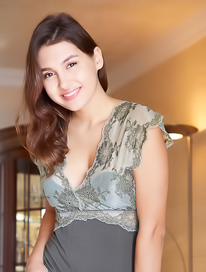 Ellie Luna Displaying Her Lovely Soft Breasts And Firm Round Booty