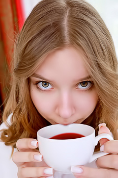 Estella Soft Thighs Parted And Perky Breasts Bare