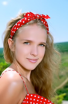 Xenia Elfin Beauty Is Soon Naked In The Sunshine