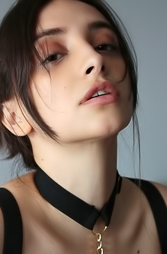 Olivia Linz Her Passionate Gaze Conveying Her Erotic Thoughts