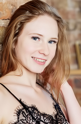 Zuzanna Freckle-faced Sweetie Is Reading On Her Bed