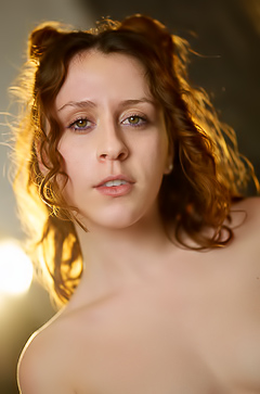 Arden Tate Cloud-soft Faux Fur Gilet That Slips Open To Expose Her Lovely Breasts