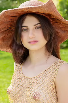 Zoelie Wearing Nothing But High Heels That Accentuate Her Long Legs And Perfect Booty