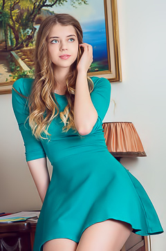 Kay J Squeezing Her Soft Breasts And Stroking Her Puffy Nipples Sensually